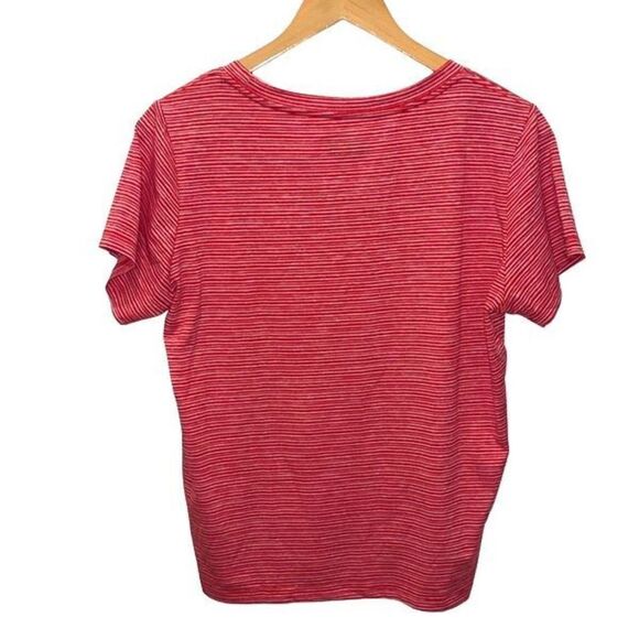 NFL Team Apparel Womens New England Patriots Space Dye T-Shirt Red Size Large - Picture 3 of 8